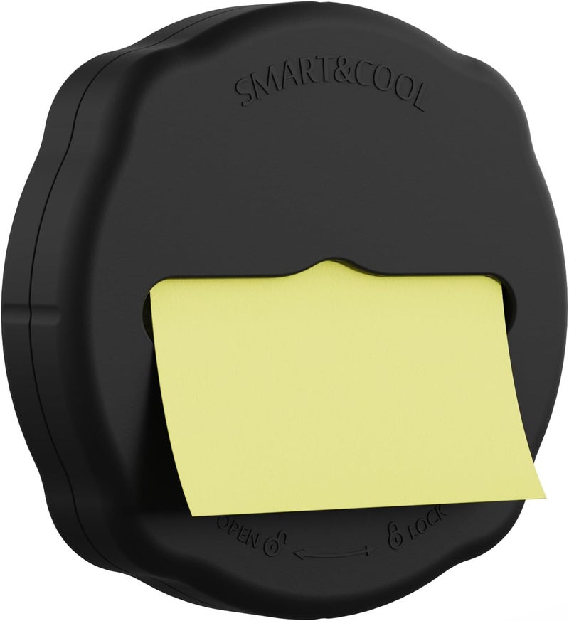 Smart&Cool Magnetic Pop-Up Note Dispenser for 3 x 3 in Pop-Up Sticky Notes, 1Pack, Black (Notes Not Included) - Image 1